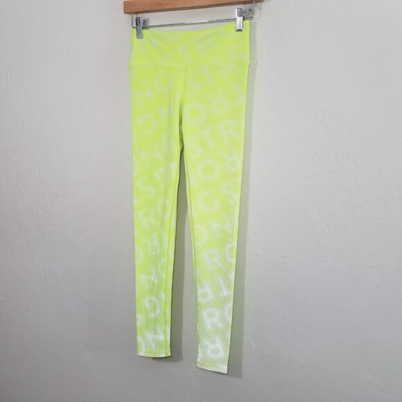 STRONG by Zumba Fitness Reflective Neon Leggings Size XS - Picture 2 of 9